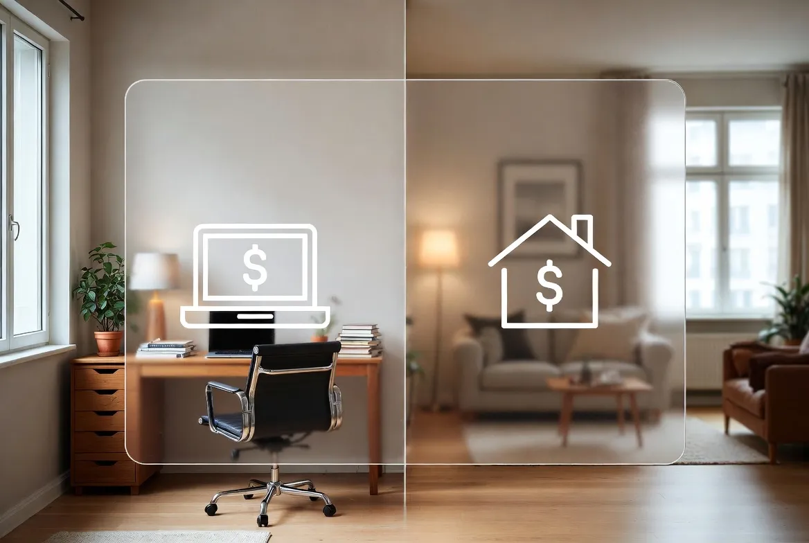 Home office vs rental expenses when you live in one unit of your duplex in Quebec