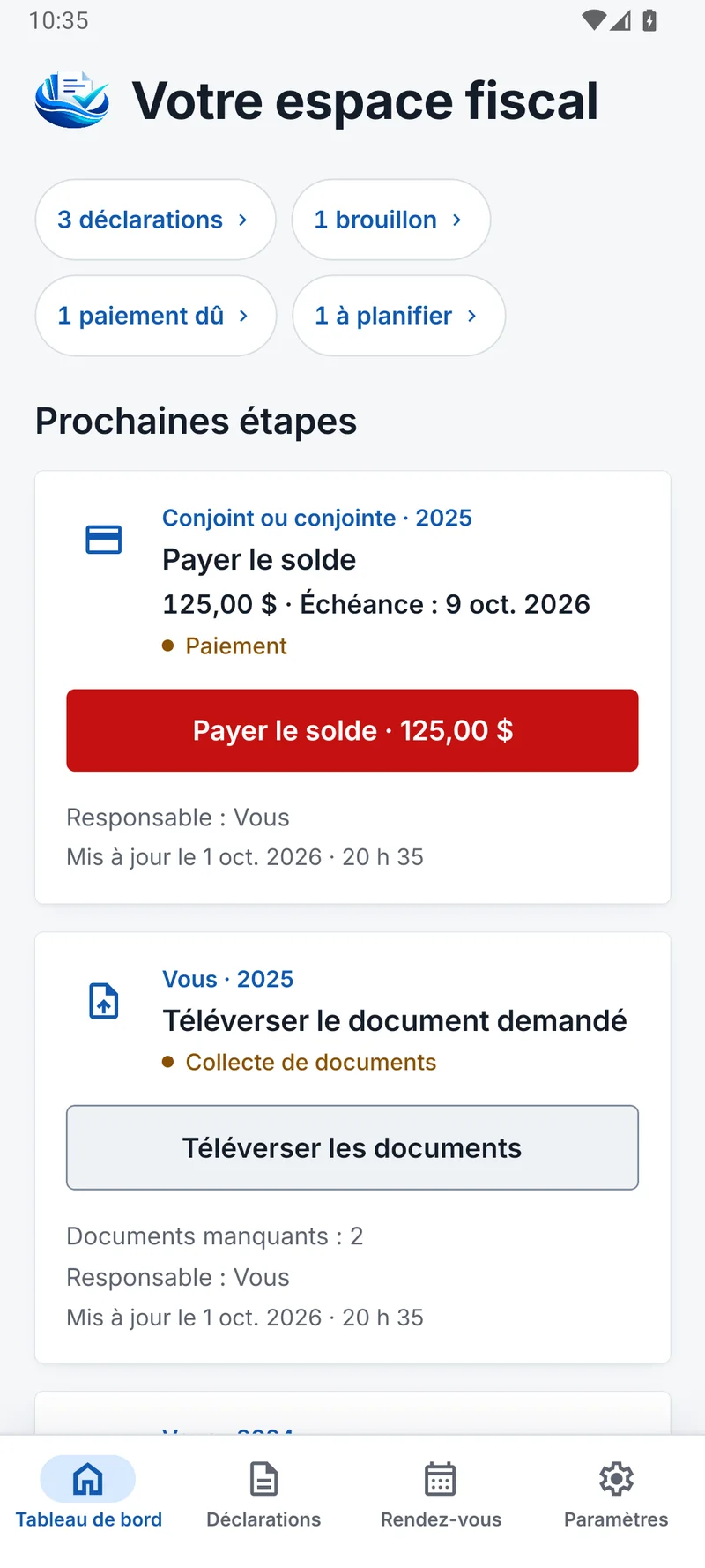TaxCove — Votre espace