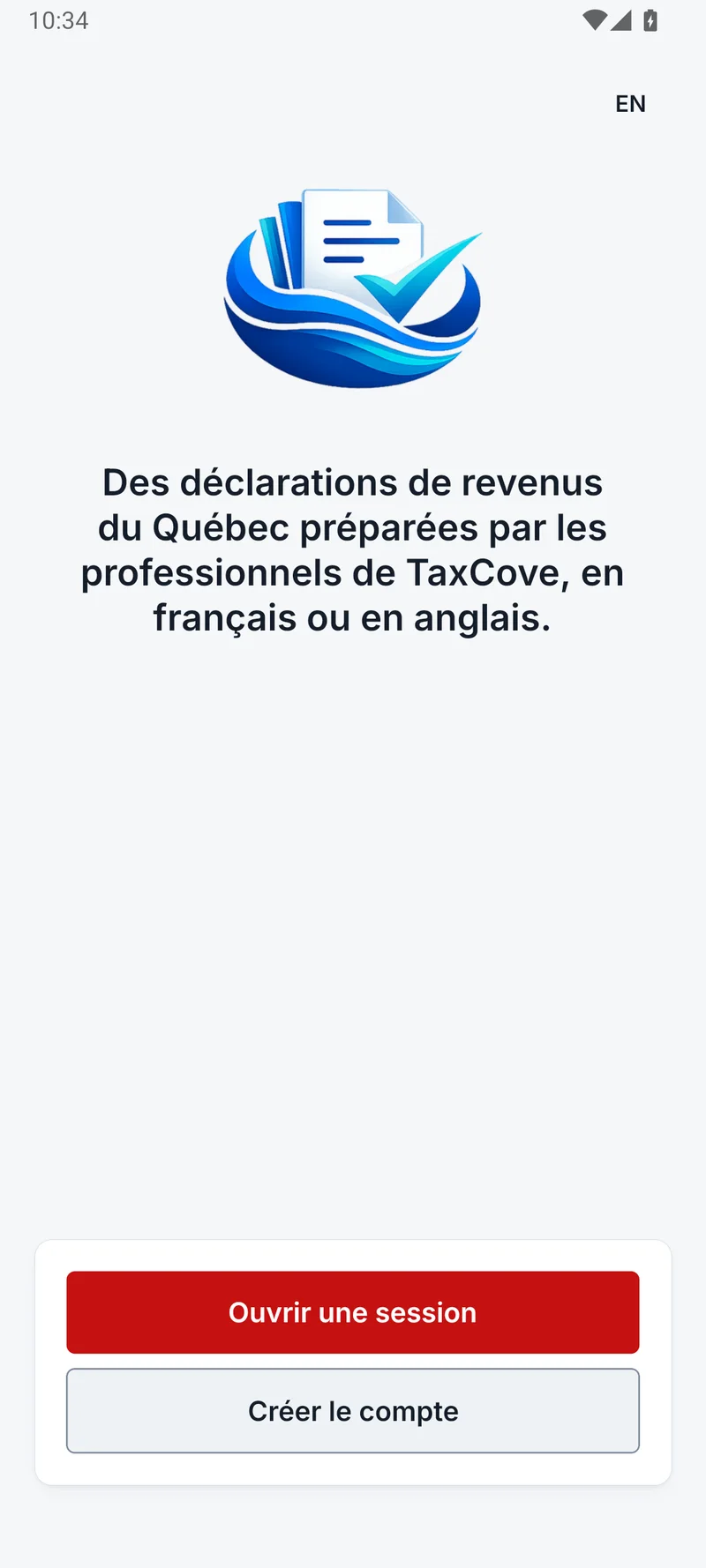 TaxCove — Accès sécurisé