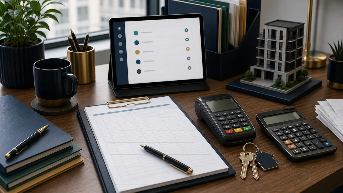 Rent collection coordination meeting with property keys